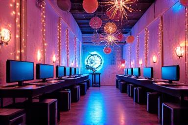 Туған күн кеші үшін жеке ойын бөлмесі